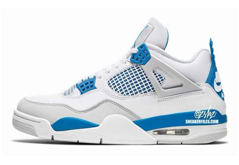 military blue jordan 4 price.